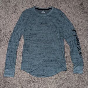 Hollister Men's Blue Long Sleeve Shirt